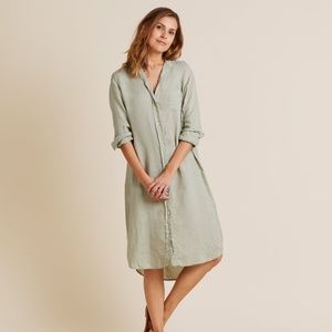 Grayson The Hero Linen Midi Dress Size 4